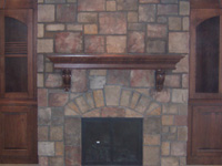 Stone Fireplace